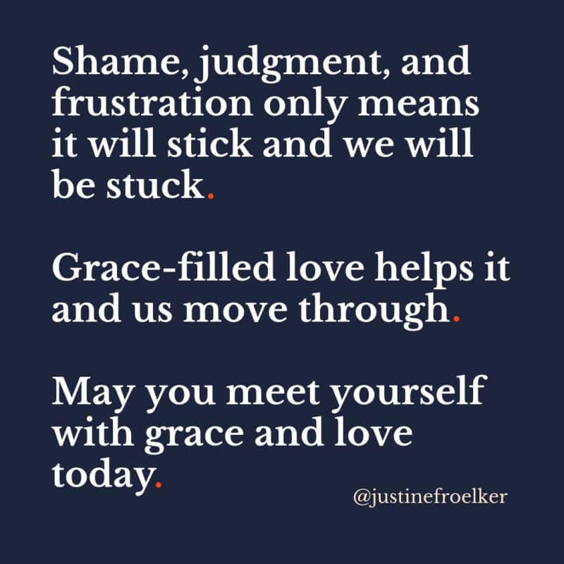 May you meet yourself with grace and love today.