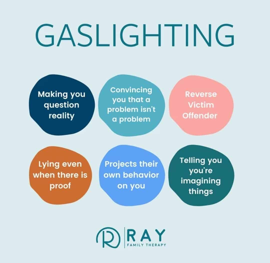 Examples of gaslighting graphic