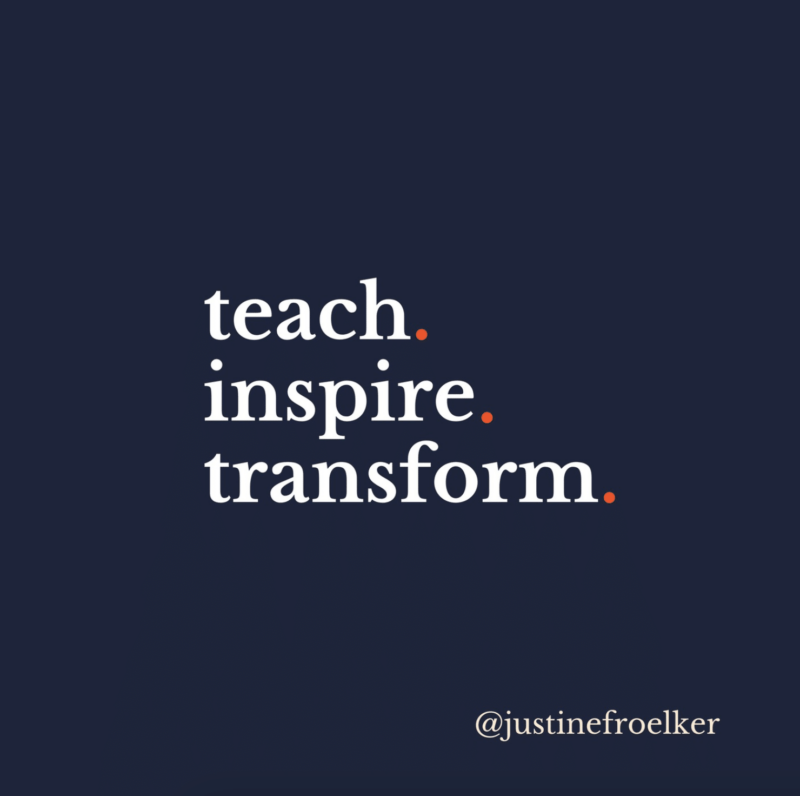 Justine Froelker Courage is Built Here online course