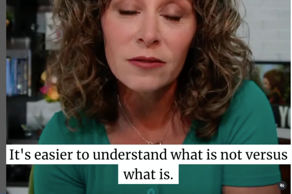 It's easier to understand what is not versus what is