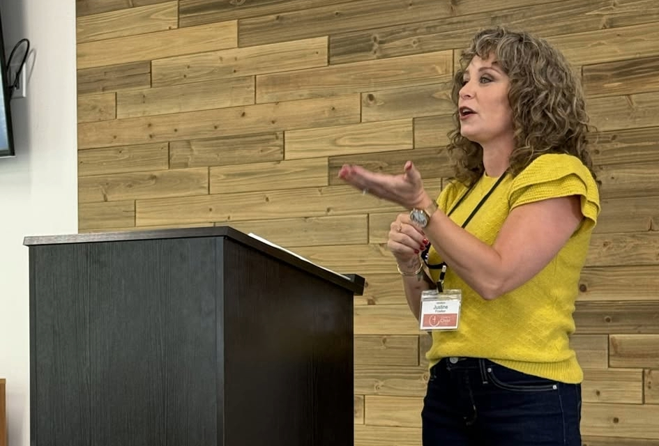 Justine Froelker Courage is Built Here speaker and facilitator