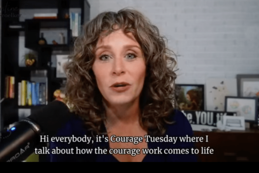 Justine Froelker Courage Tuesday video