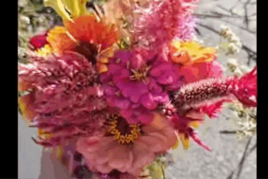 still of wildflower bouquet video