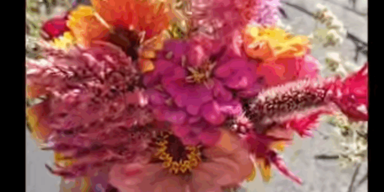 still of wildflower bouquet video
